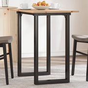 Tavolo da Pranzo Telaio a O 80x50x75,5 cm Legno Pino e Acciaio 3282738
