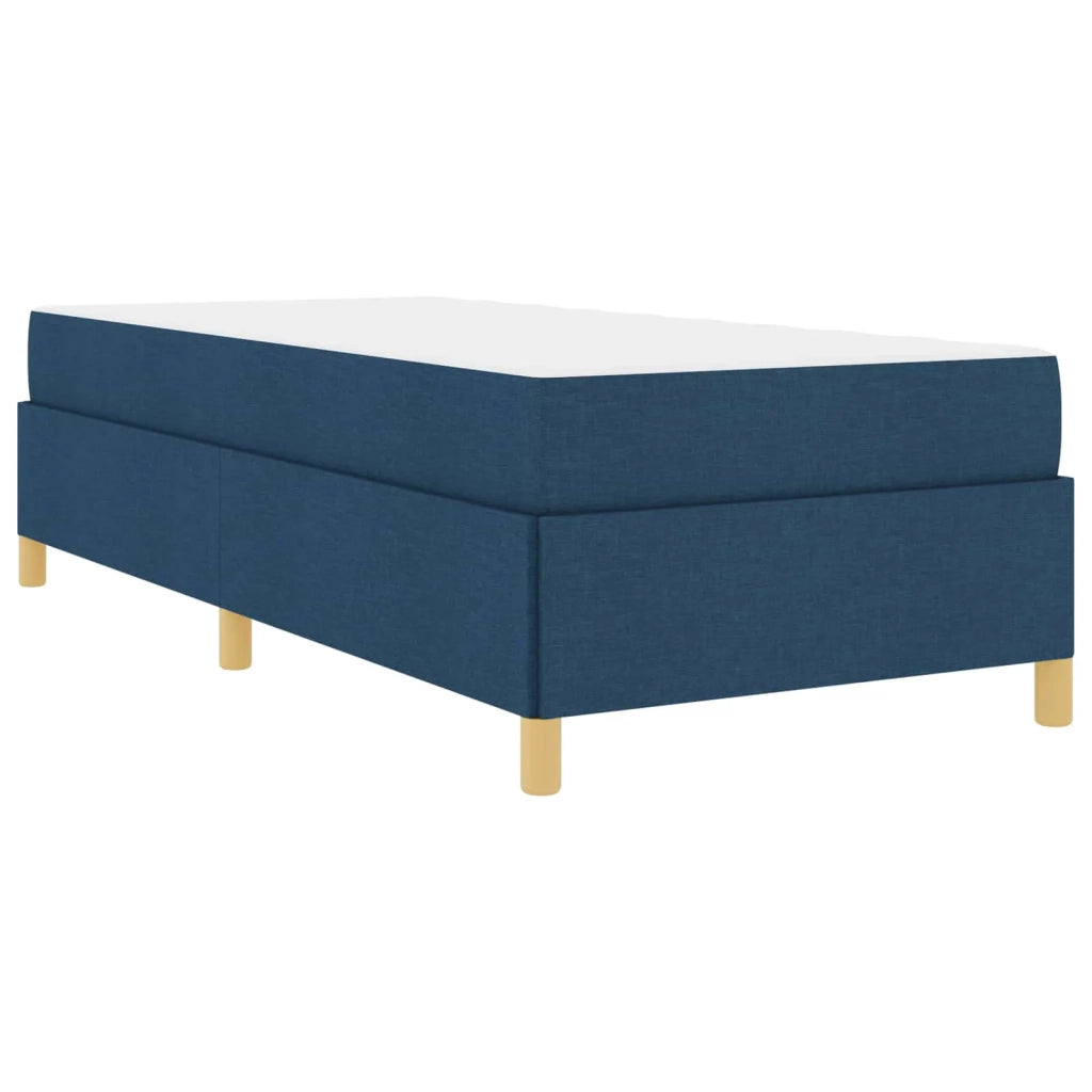 Struttura del letto con materasso Blu 90 x 190 cm Tessuto 3398905