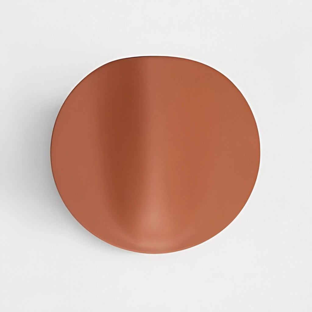 Sirio Lampada da parete in ceramica color Terracotta LED 8W 3000K IP40 diametro 24 cm design artigianale Made in Italy per illuminazione interni