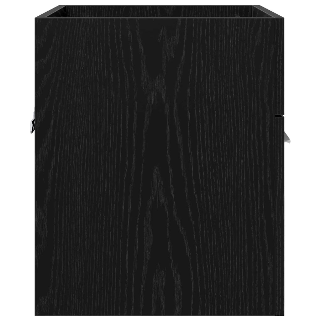Mobiletto moderno per lavabo interno 41 x 38,5 x 46 cm ampio spazio di archiviazione elegante legno ingegnerizzato nero 02_0058393