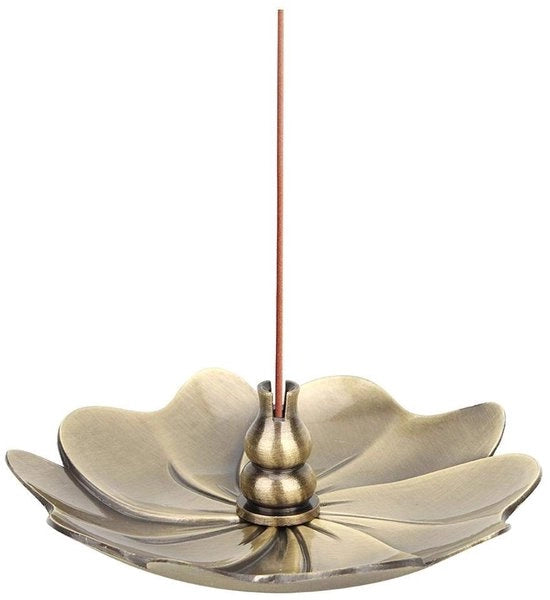 Sostegno per candela in rame - Mini fiori di loto - Sostenibile - Leggero - Accessori profumatori perfetti - Facile da indossare - Sostegno per candela