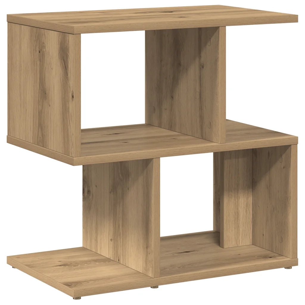 Comodini 2pz Rovere Artigianale 50x30x51,5 cm Legno Multistrato 856537
