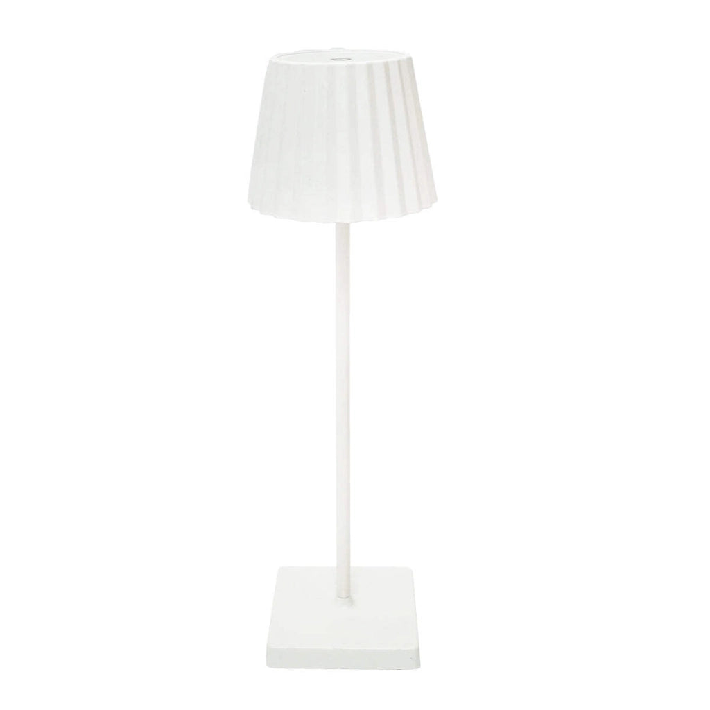 Lampada da tavolo LED, 3W, ricaricabile, 3.7V 1800mAh, USB 5V 1A, bianca, Breckner Germany