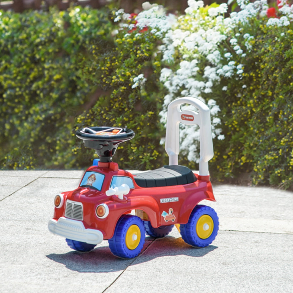 Coche Correpasillos Bambini con Luci e Musica ¨C Zephmum ¨C Rosso 49x24x42 cm