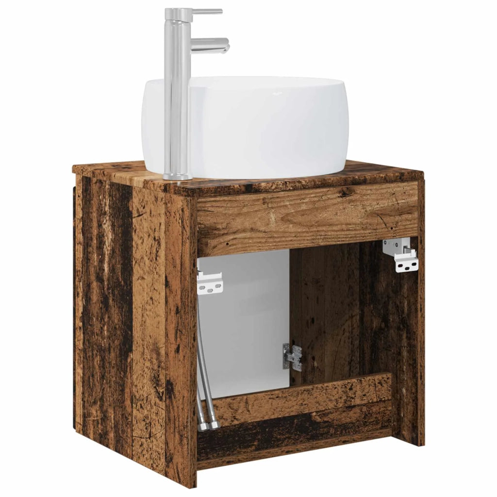 Mobile Lavabo da Parete Legno antico 49,5 x 44,5 x 66 cm 890460