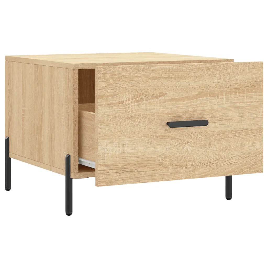 2 pz Tavolini salotto | Tavolino da caff¨¨ | Tavolino da Soggiorno Rovere Sonoma 50x50x40cm Legno Multistrato