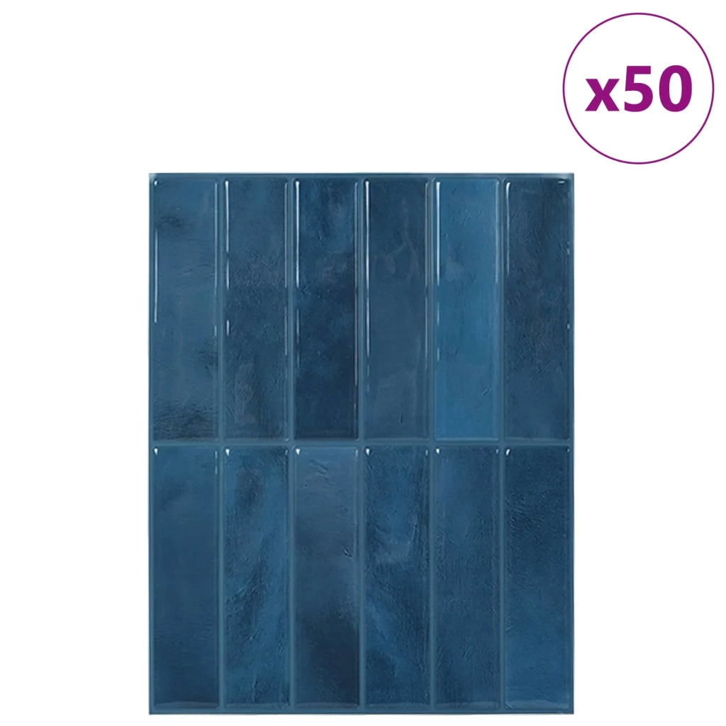 Piastrella Rettangolare 50 pcs Blu 29 x 23 x 0,08 cm