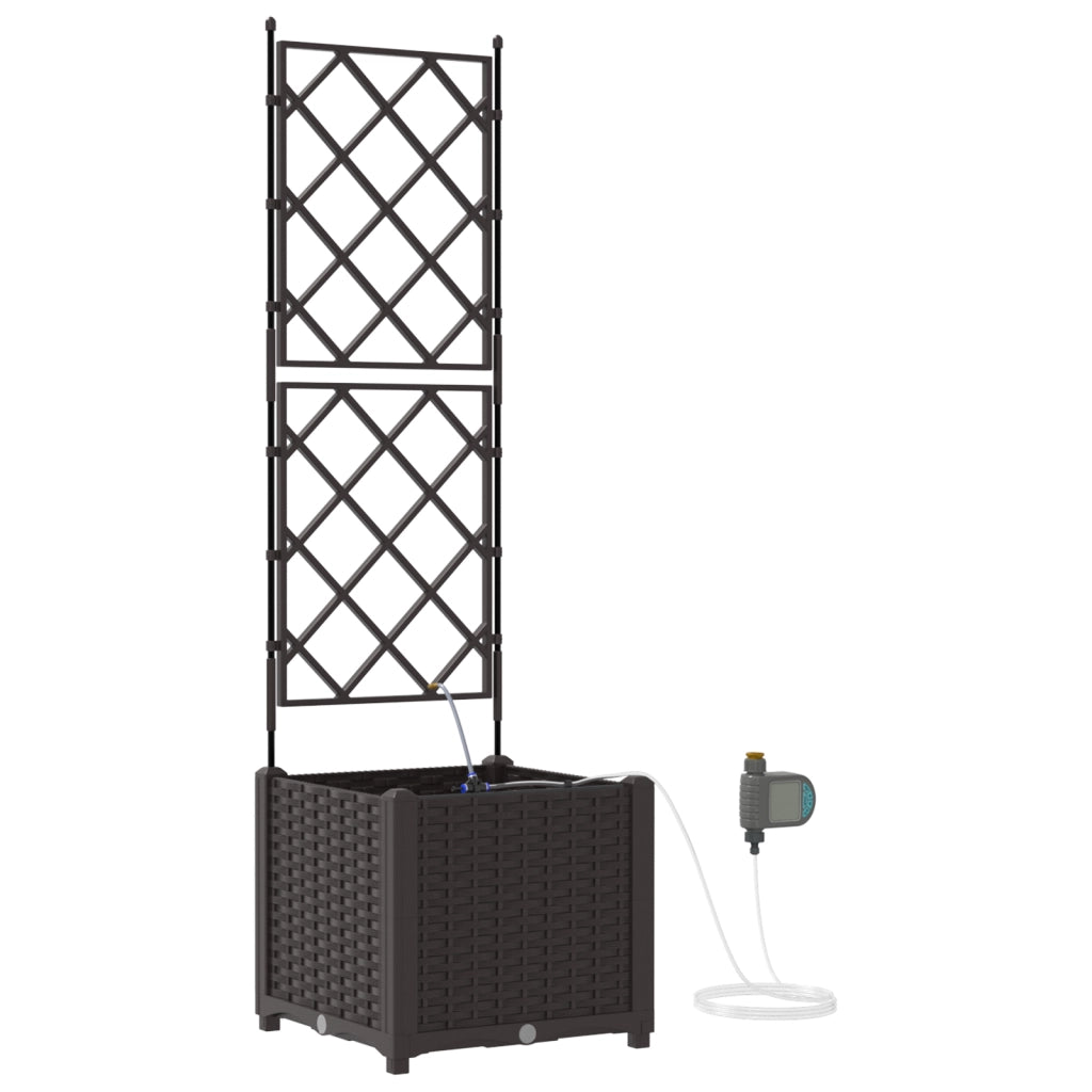 Fioriere da Giardino con Sistema di Irrigazione Brown