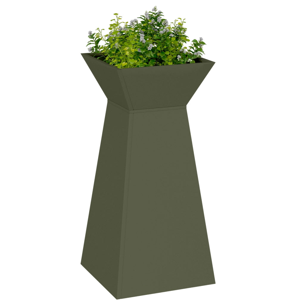 Set di Supporti per Piante Verde Oliva Metallo 35 x 35 x 73 cm