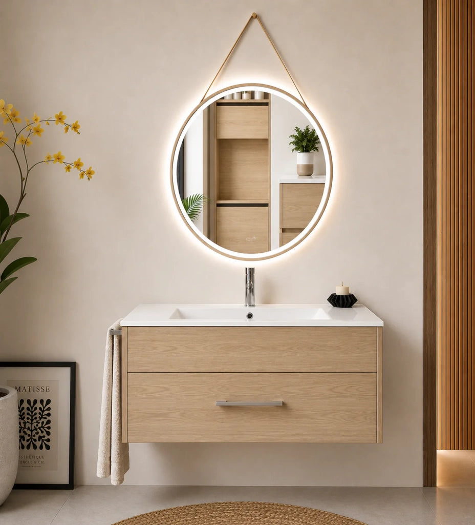 Mobile bagno con lavabo ORIGENBATH FLORENCIA senza specchio 50x40 cm estepa