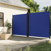 Tenda da Sole Laterale Retrattile-Tenda parasole per balcone per giardino Blu 220x1000 cm 524715