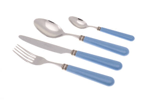 Servizio Set di Posate 24 Pezzi in Acciaio Inox Rivadossi Sandro Mistral Azzurro