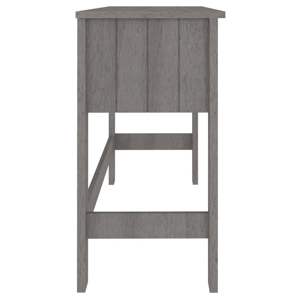 Scrivania | Tavolo da Ufficio HAMAR Grigio Chiaro 110x40x75 cm in Legno di Pino