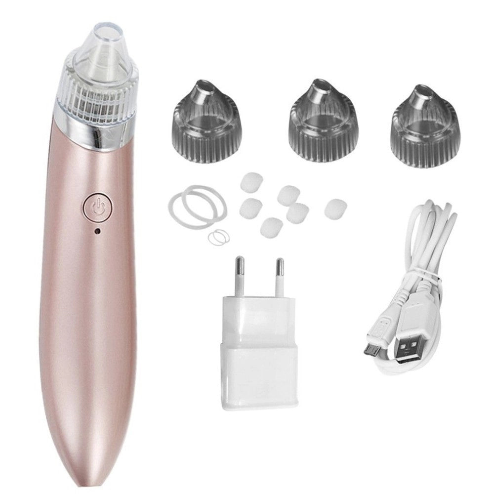 Trade Shop - Aspiratore Rimuovere Punti Neri Ad Ultrasuoni Pulizia Viso Facciale Portatile -