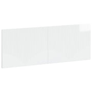 Testiera da Muro HOORN Bianco Lucido Legno ingegnerizzato 897399