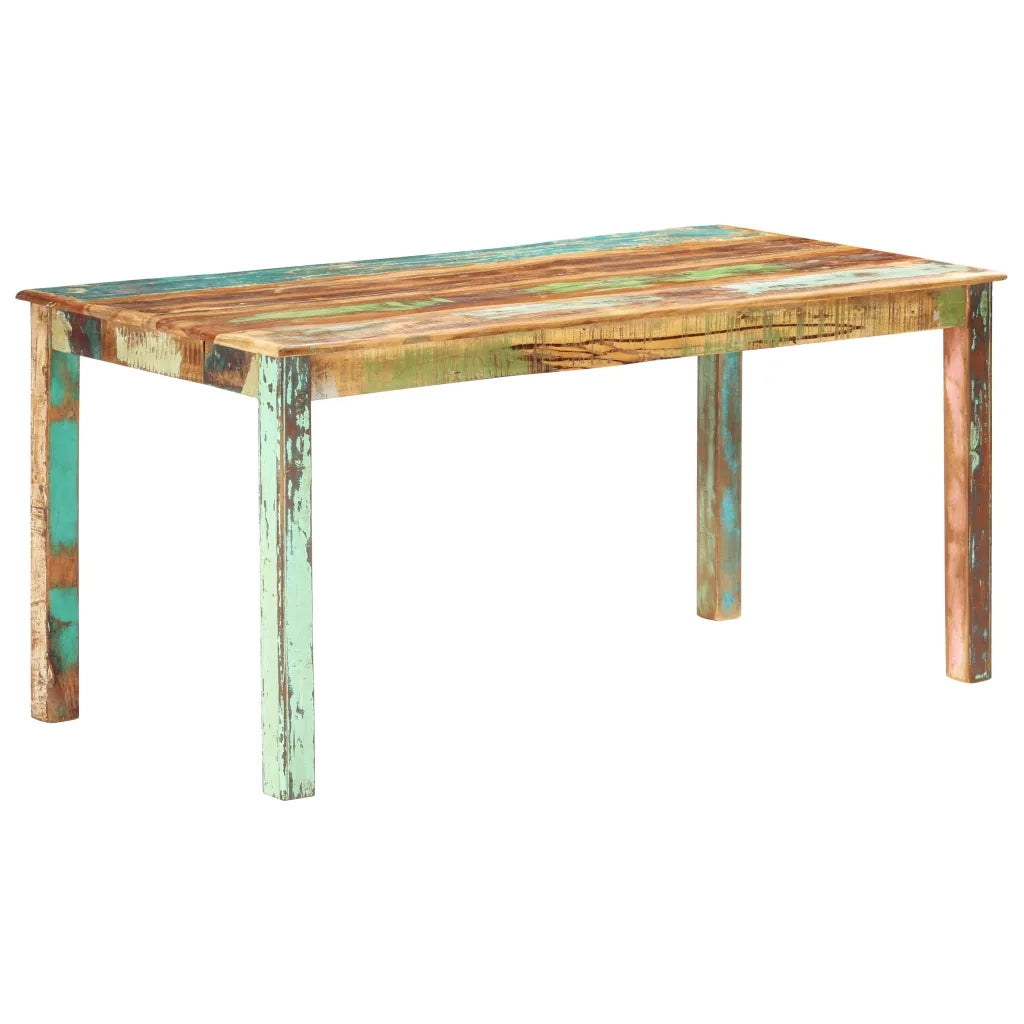 Tavolo da Pranzo in Legno Massello di Recupero 160x80x76 cm cod mxl 58539