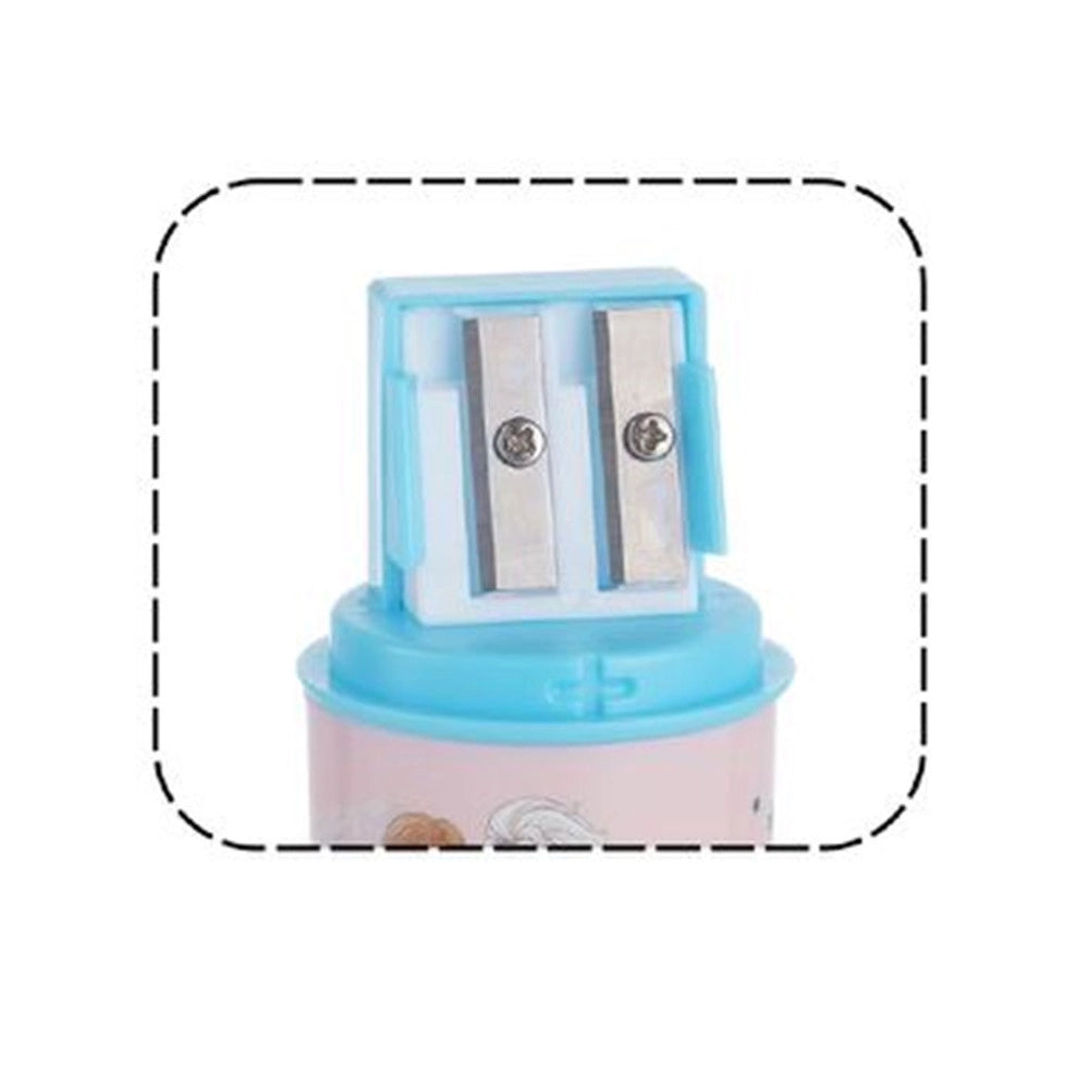 Trade Shop - Temperamatite Rotondo A 2 Fori Frozen Con Serbatoio Per Scuola Casa Bambine 961181 -