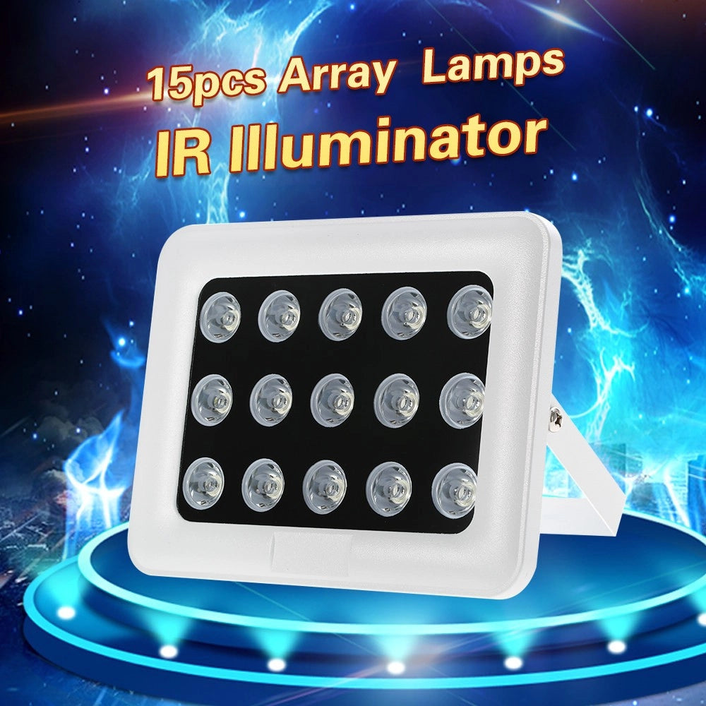 Trade Shop - Illuminatore Faretto Infrarossi Per Telecamera 15 Led Ir 900 Lm Per Telecamere -