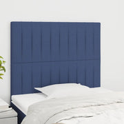 Testiera 2 pz Blu 100x5x78/88 cm in Tessuto