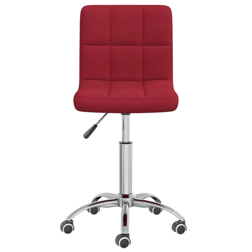 Sedia da Pranzo Girevole Rosso Vino in Tessuto cod mxl 28064