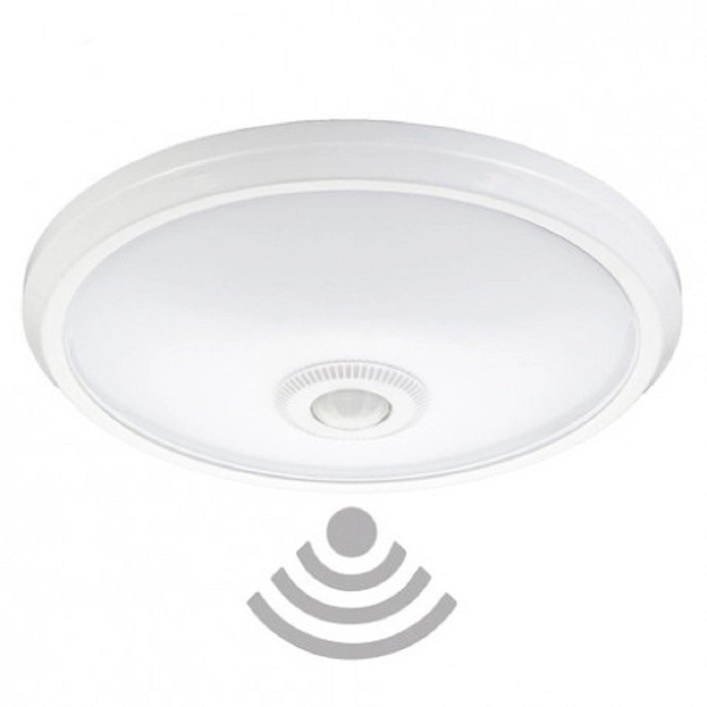 Trade Shop - Lampada Led Con Sensore Movimento Infrarossi Plafoniera Rotonda 15 Watt Ycb1073b -
