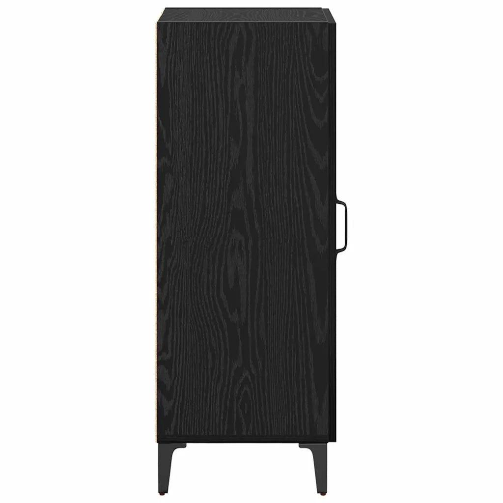 Credenza-Buffet-Armadio da cucina Rovere Nero 34,5 x 34 x 90 cm Legno multistrato 858845