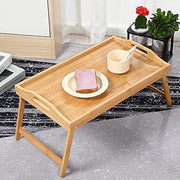 Tavolo da letto pieghevole, tavolo da notte per letto, tavolo da colazione con gambe ripiegabili 56 x 30 x 24 cm