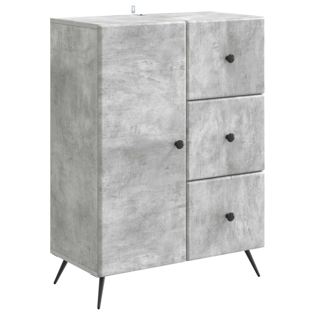 Credenza Grigio Cemento 66 x 34,5 x 90 cm Legno ingegnerizzato