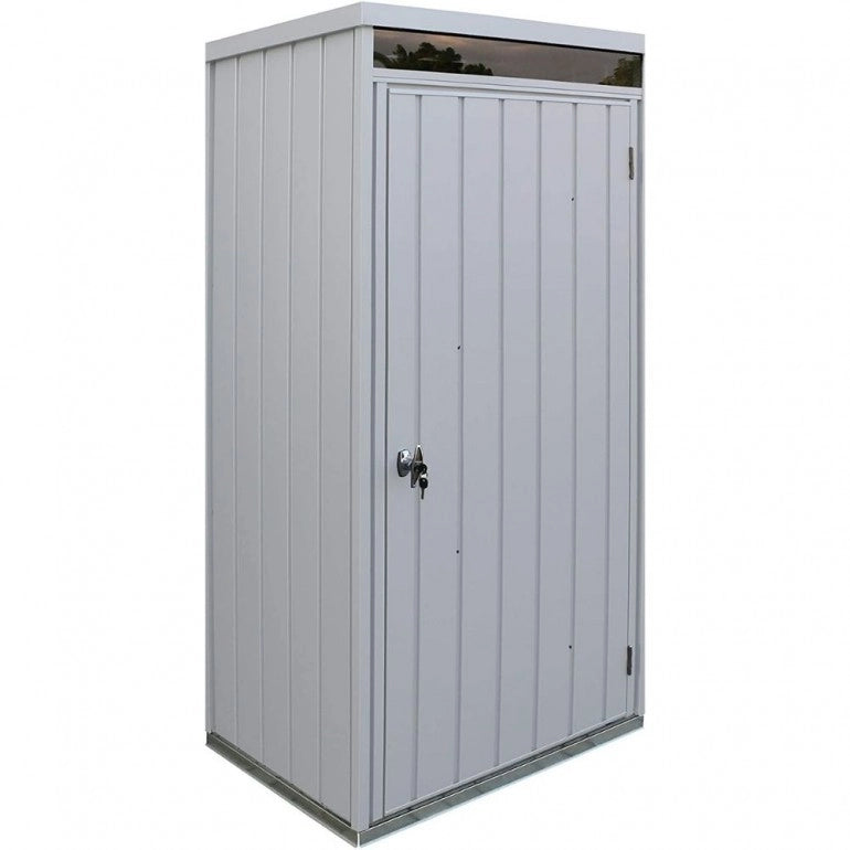 Armadio Ripostiglio Palladium High Store 98,1x77x196 cm a UNA PORTA da esterno di colore grigio