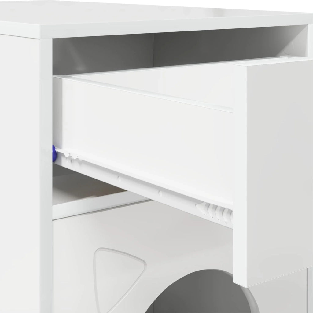 Casa per Gatti Bianco Lucido 72 x 42.5 x 70 cm CFW9254325