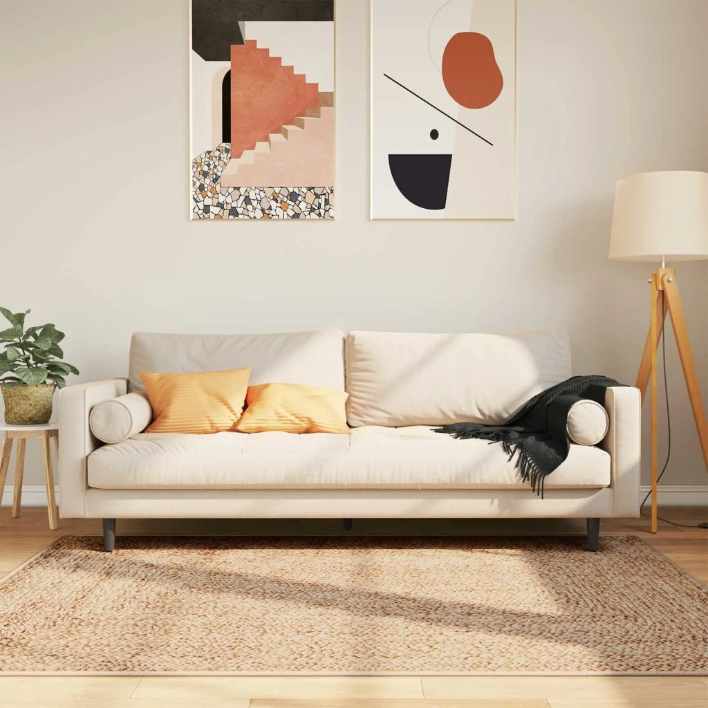 Runner Tappeto MARSA Giallo 120 x 170 cm Poliestere e PVC 42023229