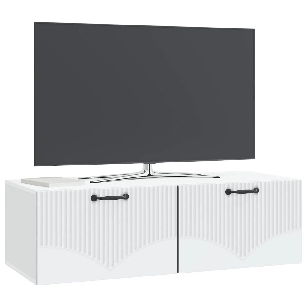 Mobile Porta TV da Muro Bianco 98 x 41 x 30 cm 899035