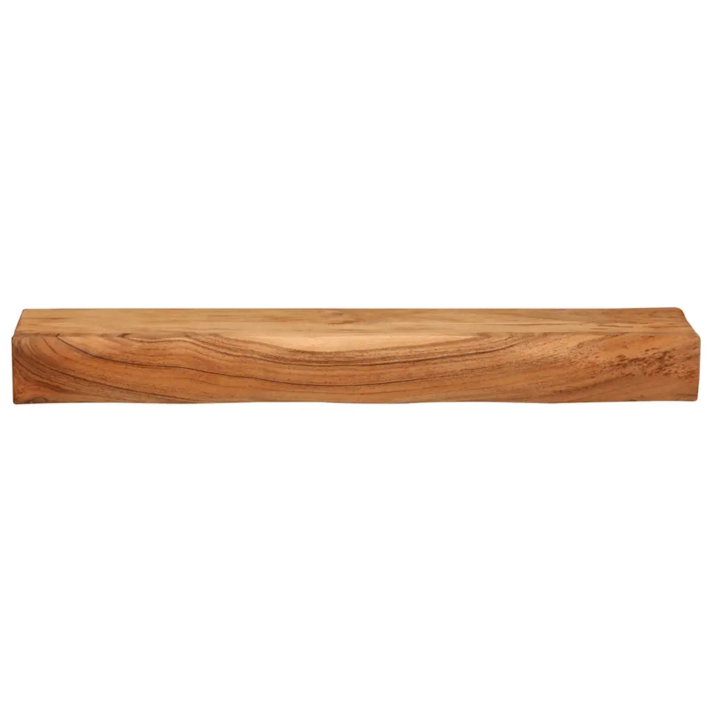 2 pz Mensole da Parete | Scaffali a Parete | Ripiano a parete 80x17x8 cm in Legno Massello di Acacia