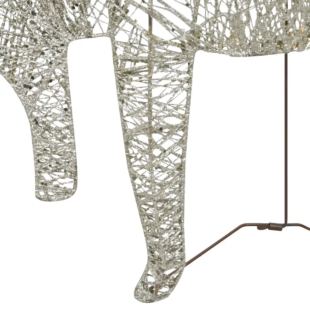 Renne e Slitta di Natale Decorazione per Esterni 60 LED Oro CFW6882077