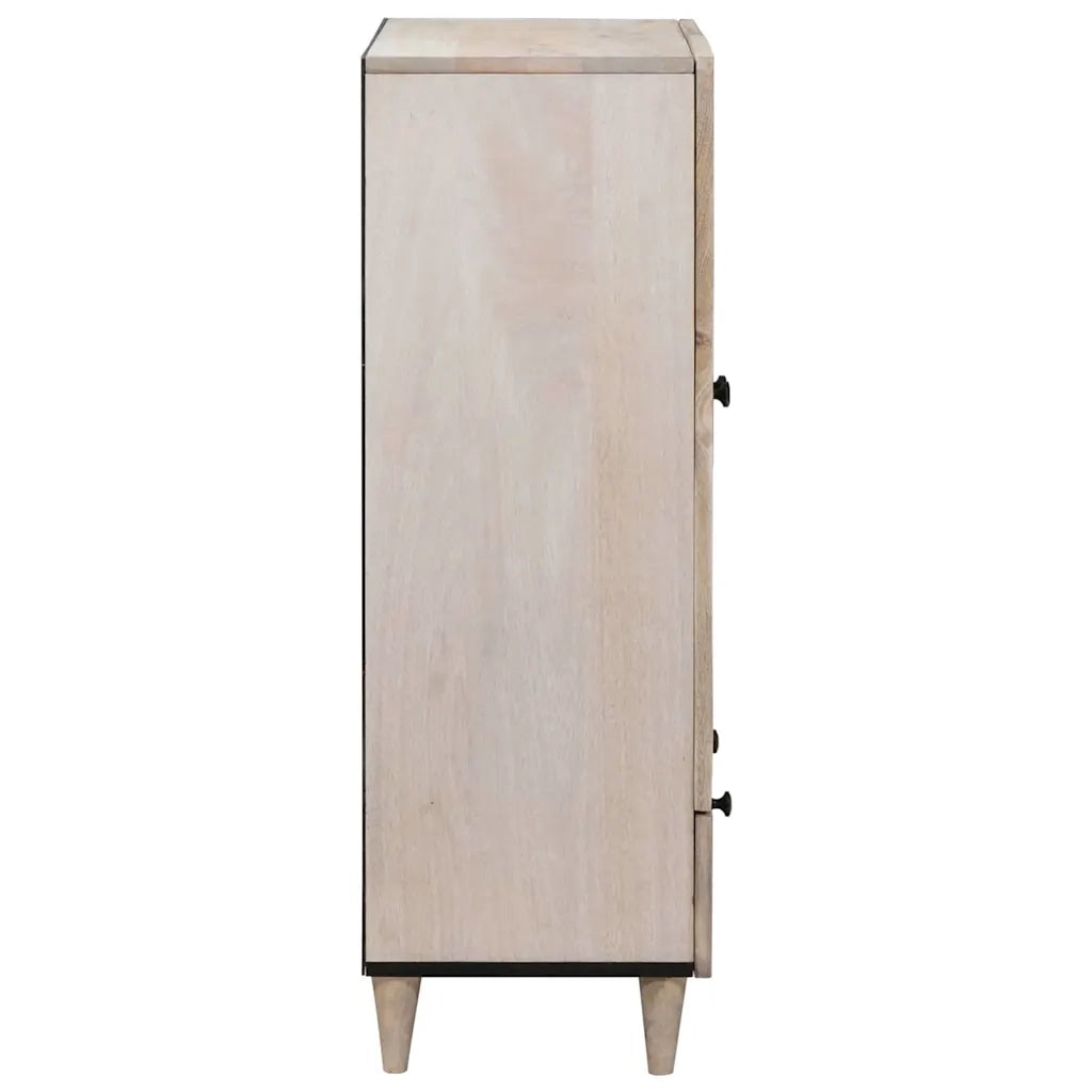 Credenza | Madia | Buffet da pranzo | Armadio da pranzo Bianco 60 x 33 x 100 cm legno massello di mango