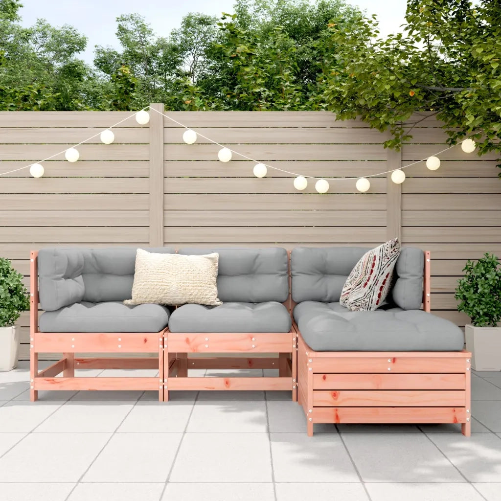 Set Divani da Giardino 4 pz in Legno Massello Abete Douglas 3250786