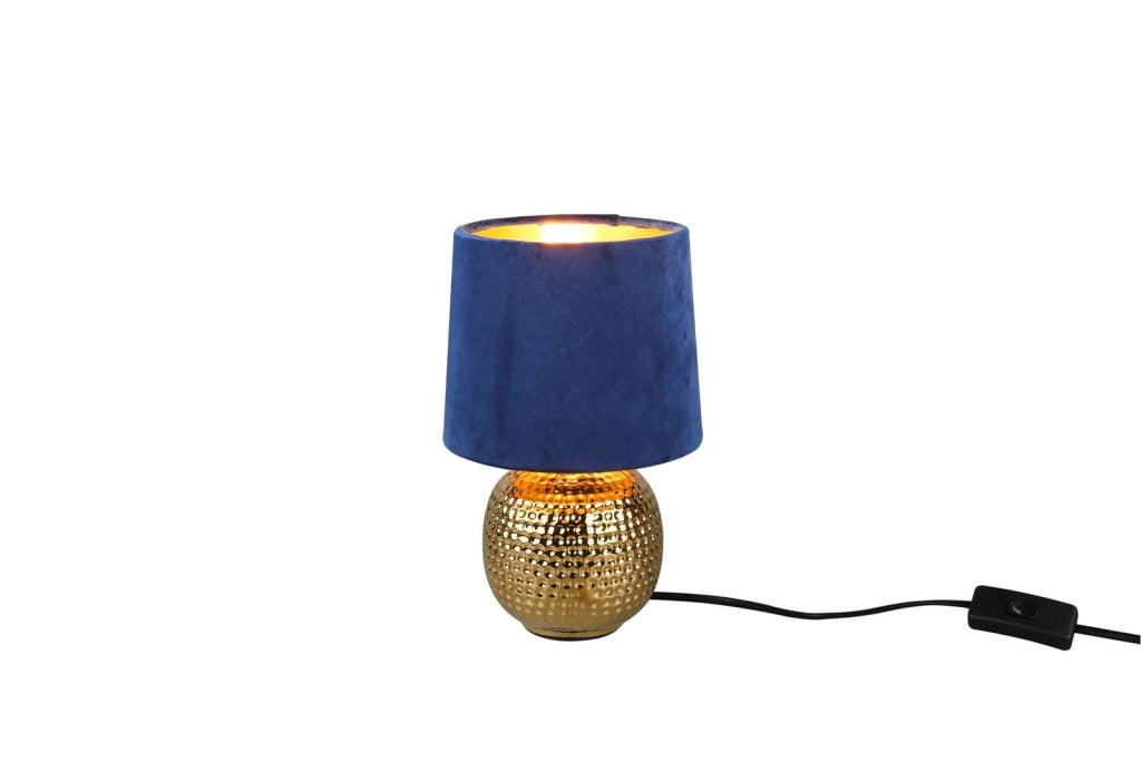 Lampada da tavolo SOPHIA RL in ceramica oro/blu E14