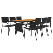 Mobile da pranzo per esterni 7 pz in polyrattan nero 02_0014686