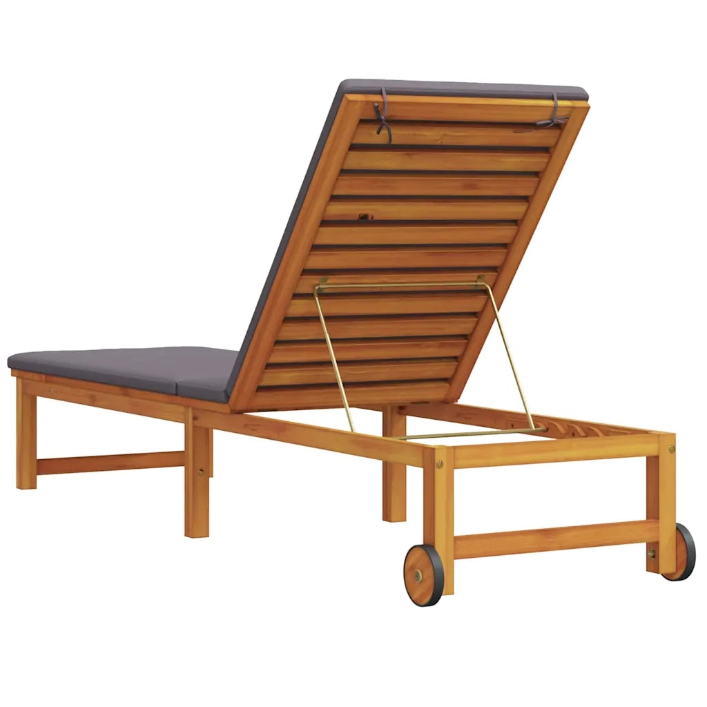 Lettino da sole Marrone 202 x 53 x 89 cm 4108109
