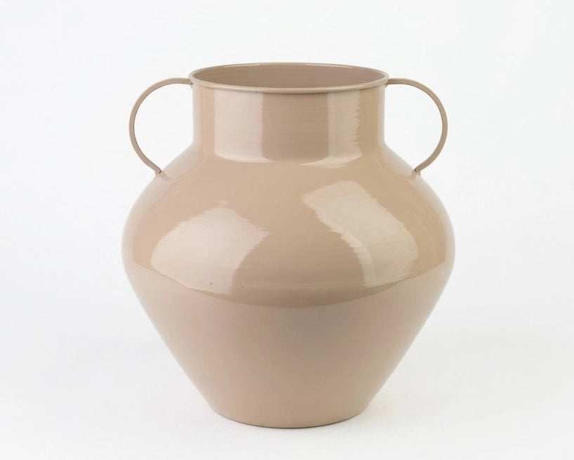 Vaso metallo Mondex Roger 18,5x31x34 cm beige 1 pz