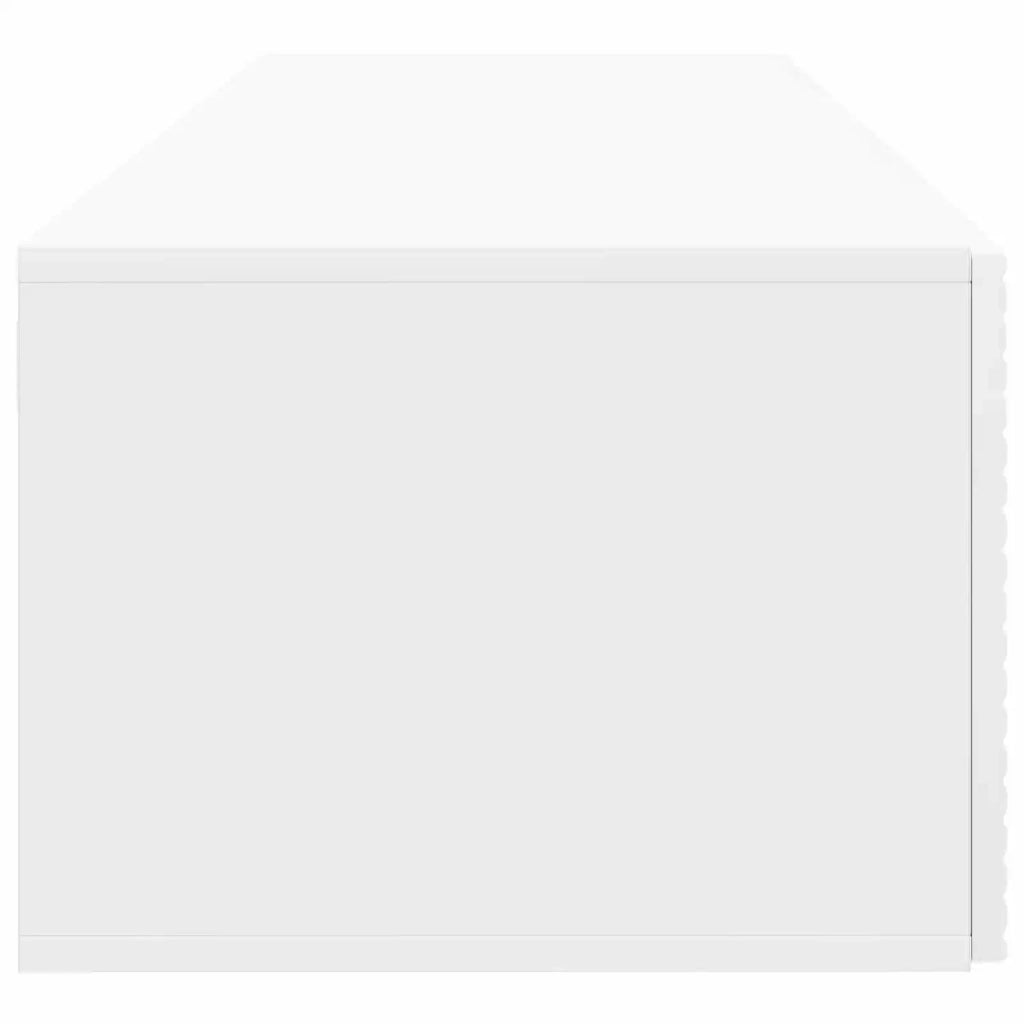 Mobile Porta TV da Muro Bianco Lucido 98 x 41 x 30 cm 898699