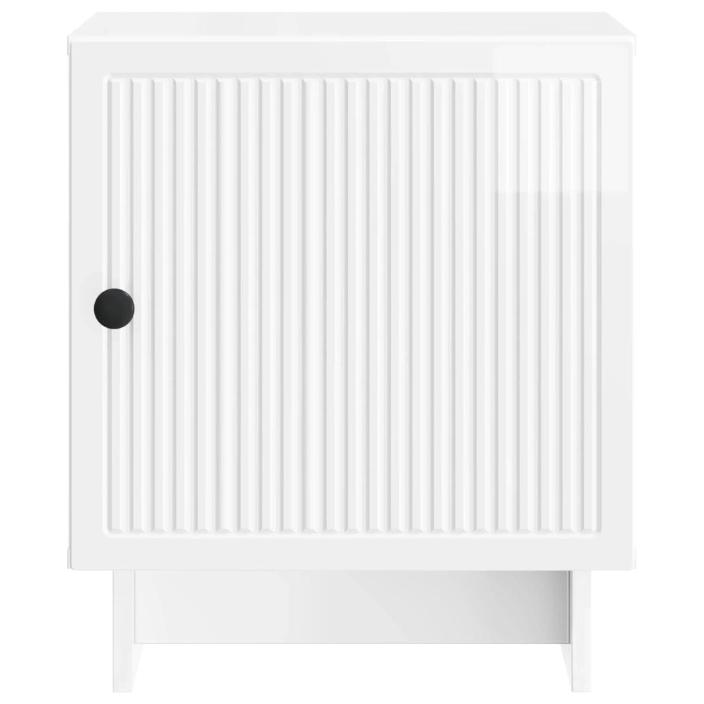 Armadio da Notte 2 pcs Bianco Lucido 43 x 34,5 x 50 cm 893884