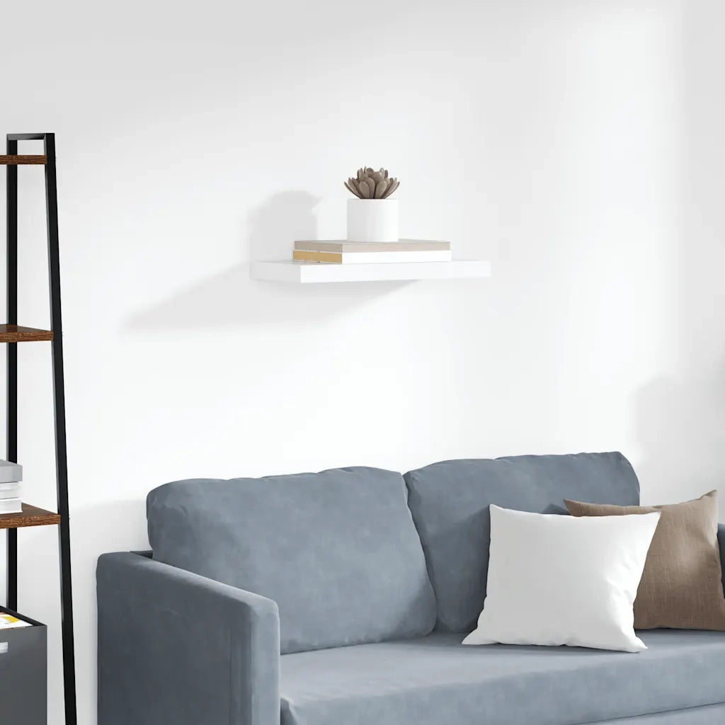 Scaffale a Parete Bianco 50x23x3,8 cm in MDF 323808