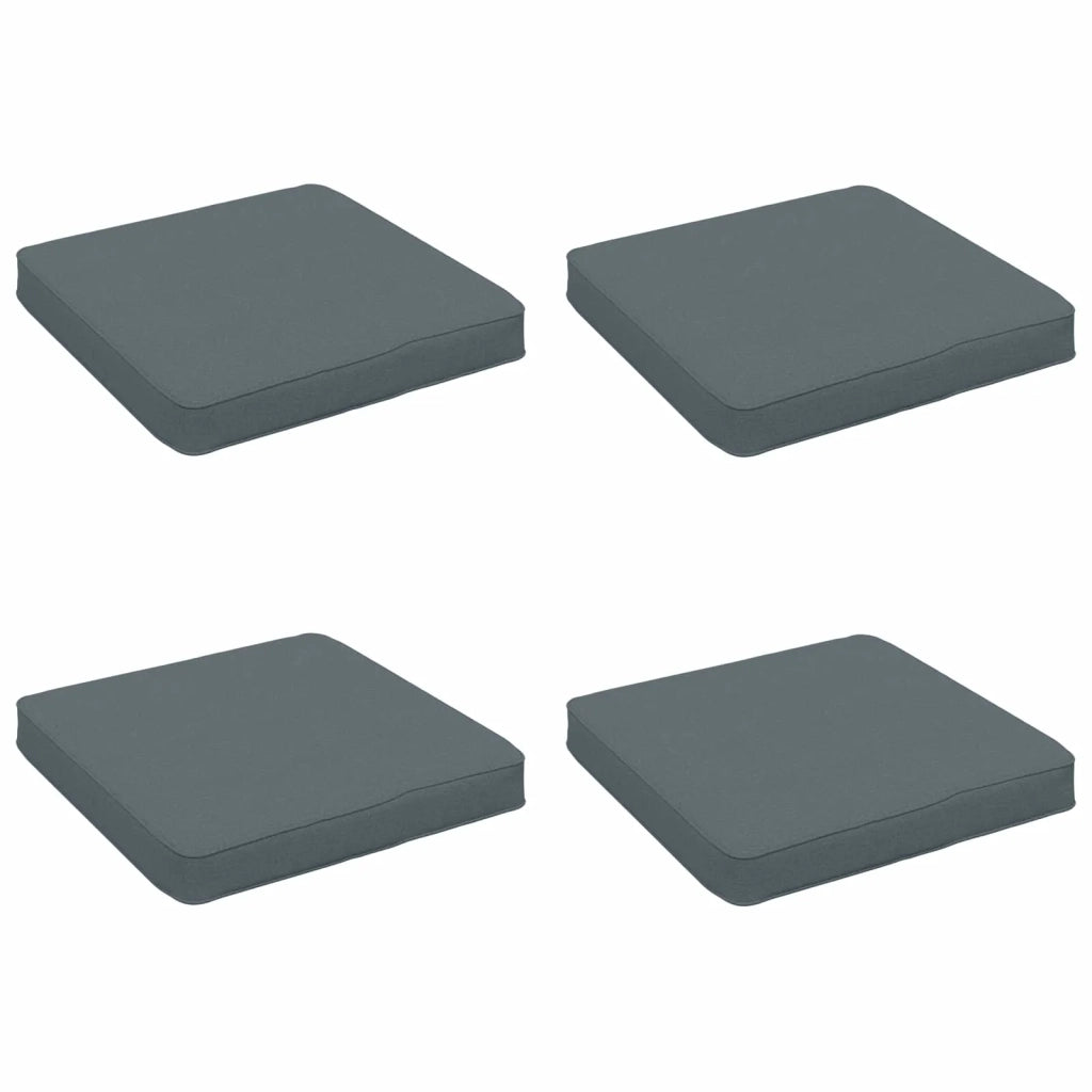 Cuscini per Sedia in 4 Pezzi VUGHT 4 pcs 100% Poliestere Blu 946272