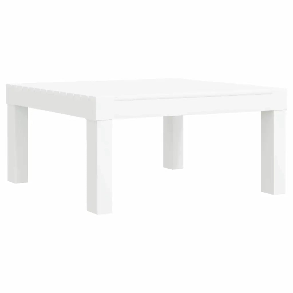Lettino Prendisole con Cuscini Bianco in PP 364724