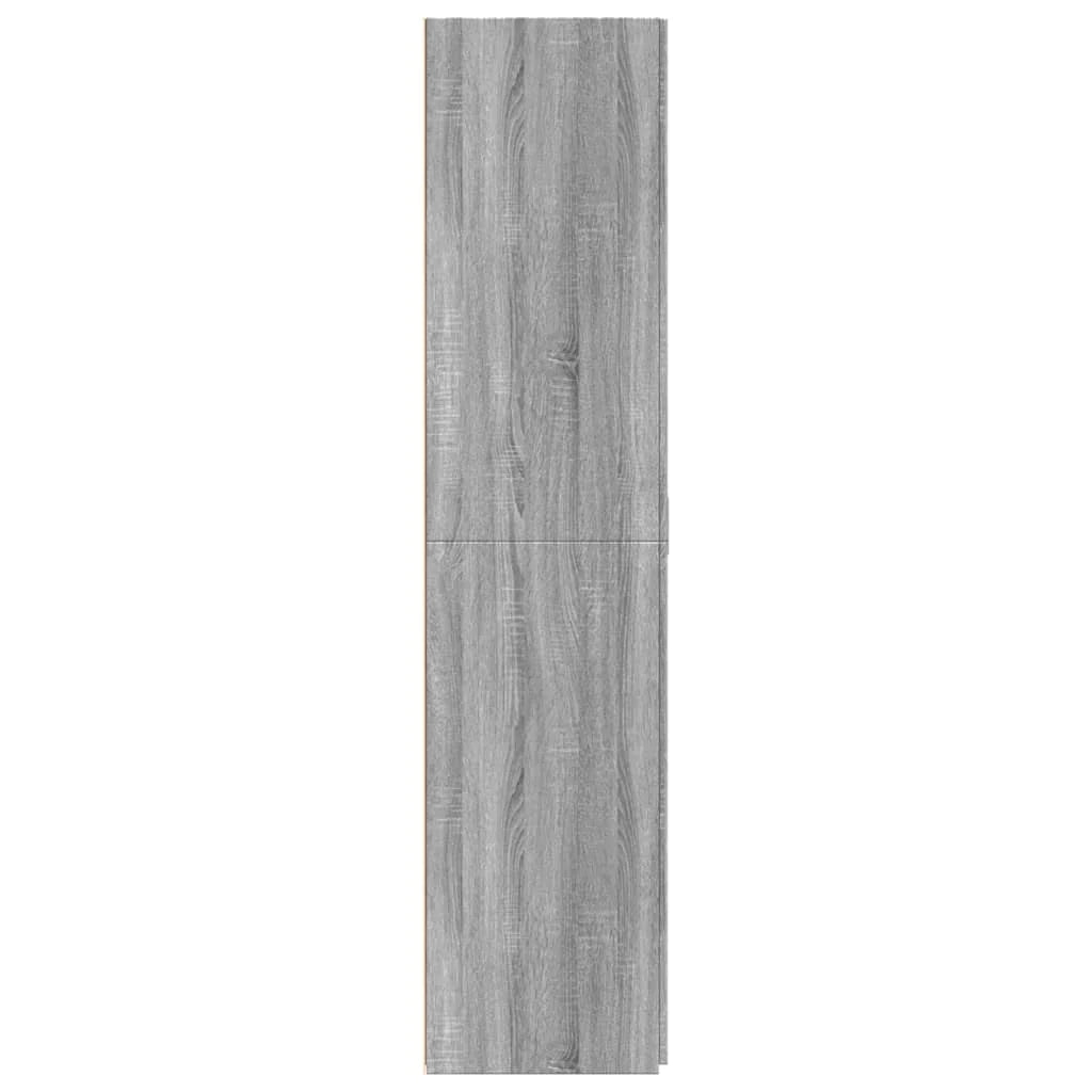 Buffet credenza cassettiera armadio mobile contenitore organizer cucina soggiorno salotto rovere Sonoma alto 80 x 42,5 x 185 cm legno ingegnerizzato grigio 02_0035635