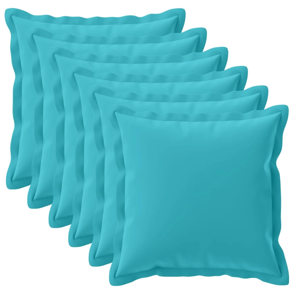 Federa 6 pcs HOUTEN Turchese 55 x 55 cm Poliestere 920516