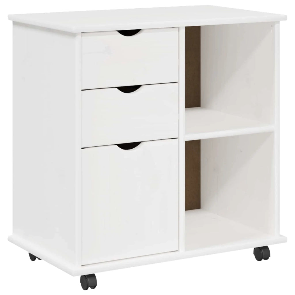 Mobile con Ruote con ruota Bianco 63,5 x 39 x 65,5 cm 42028381