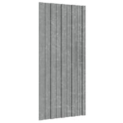 Pannello per tetto 12 pcs Argento 100 x 45 cm Acciaio zincato 42047131