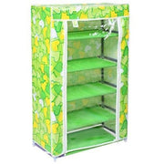 Trade Shop - Armadio Scarpiera Tessuto Porta Scarpe Stivali Acciaio Smontabile 5 Ripiani -
